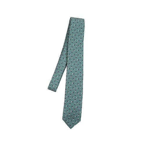Stefano bigi print wool blended silk tie | tailorable