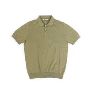Piacenza pure cotton polo shirt Olive | tailorable